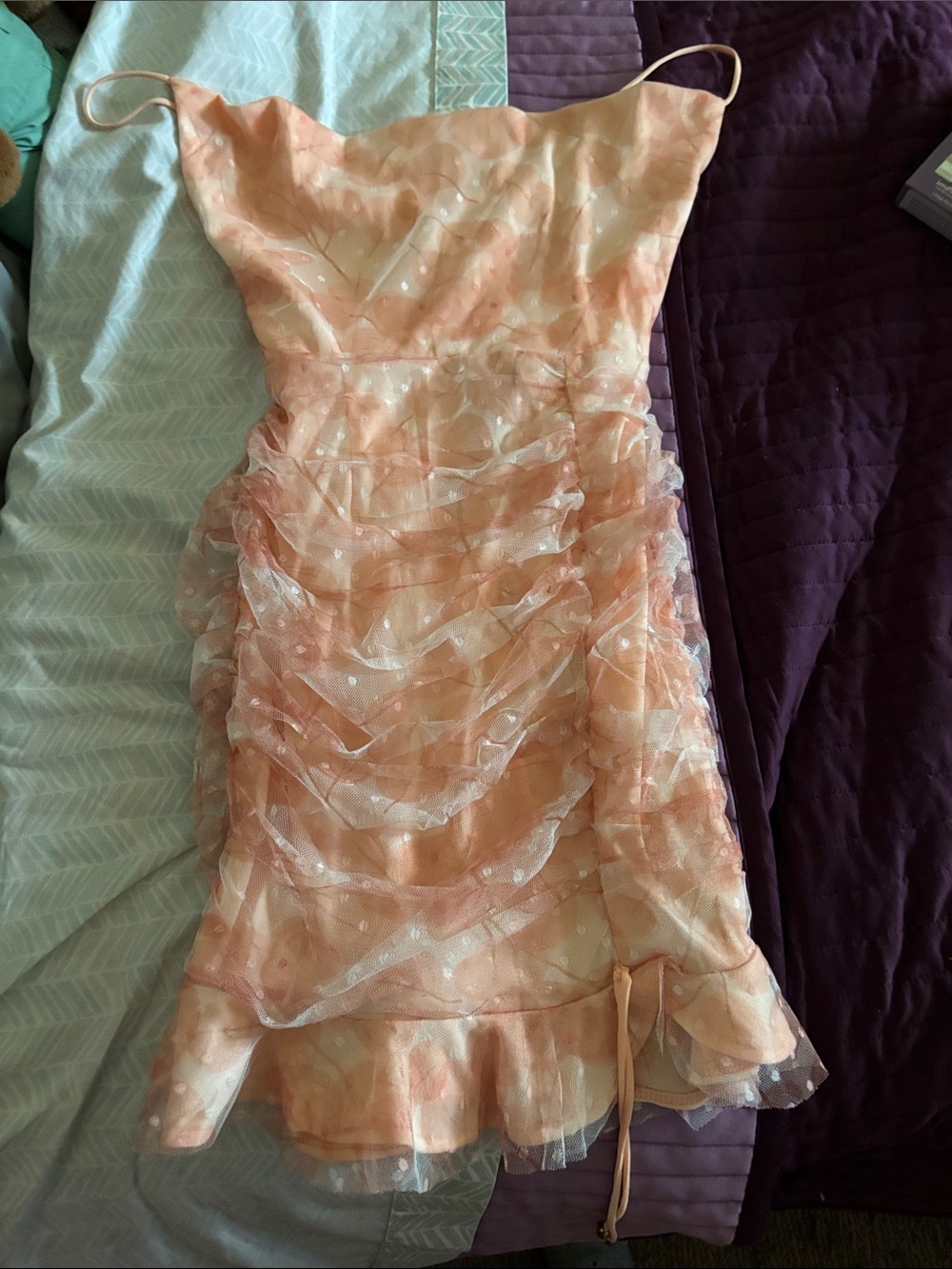 Hello Molly Front Runner Ruched Mini Dress Dusty Pink